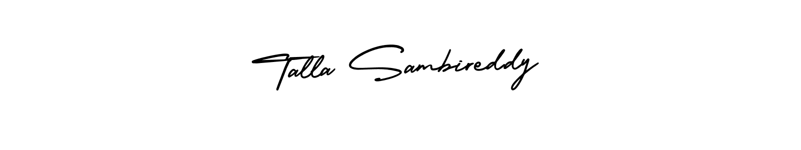 Also we have Talla Sambireddy name is the best signature style. Create professional handwritten signature collection using AmerikaSignatureDemo-Regular autograph style. Talla Sambireddy signature style 3 images and pictures png