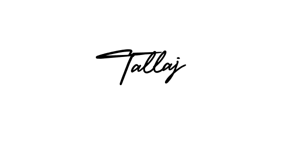 Use a signature maker to create a handwritten signature online. With this signature software, you can design (AmerikaSignatureDemo-Regular) your own signature for name Tallaj. Tallaj signature style 3 images and pictures png