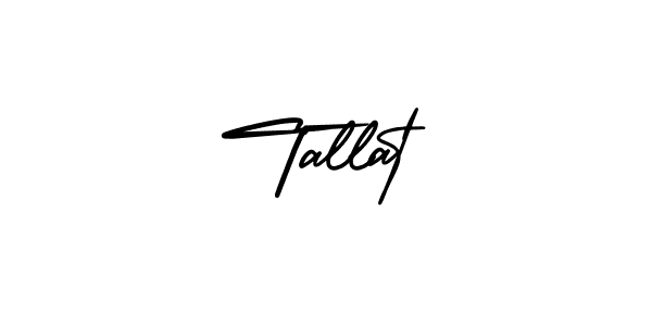 How to make Tallat signature? AmerikaSignatureDemo-Regular is a professional autograph style. Create handwritten signature for Tallat name. Tallat signature style 3 images and pictures png