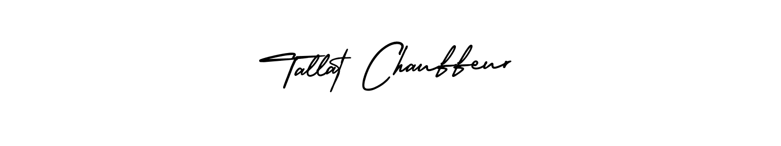 if you are searching for the best signature style for your name Tallat Chauffeur. so please give up your signature search. here we have designed multiple signature styles  using AmerikaSignatureDemo-Regular. Tallat Chauffeur signature style 3 images and pictures png