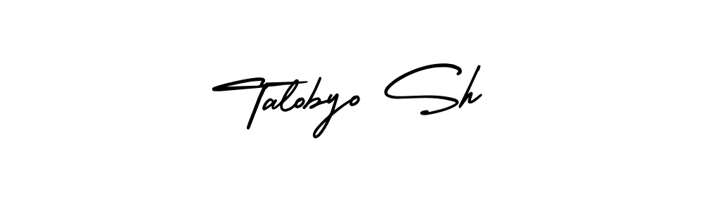 AmerikaSignatureDemo-Regular is a professional signature style that is perfect for those who want to add a touch of class to their signature. It is also a great choice for those who want to make their signature more unique. Get Talobyo Sh name to fancy signature for free. Talobyo Sh signature style 3 images and pictures png