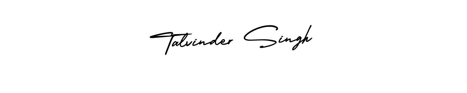 How to make Talvinder Singh name signature. Use AmerikaSignatureDemo-Regular style for creating short signs online. This is the latest handwritten sign. Talvinder Singh signature style 3 images and pictures png