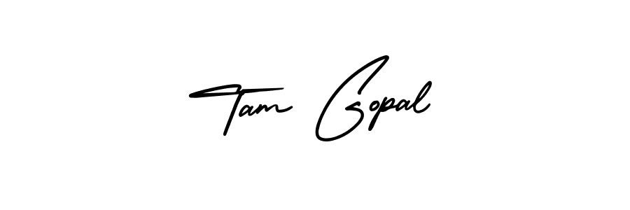 It looks lik you need a new signature style for name Tam Gopal. Design unique handwritten (AmerikaSignatureDemo-Regular) signature with our free signature maker in just a few clicks. Tam Gopal signature style 3 images and pictures png