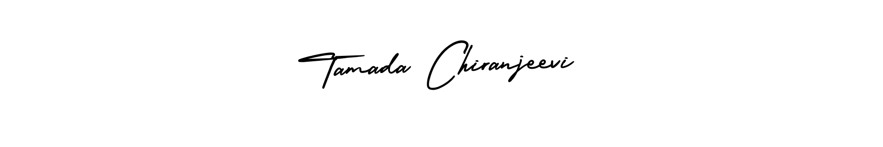 How to make Tamada Chiranjeevi signature? AmerikaSignatureDemo-Regular is a professional autograph style. Create handwritten signature for Tamada Chiranjeevi name. Tamada Chiranjeevi signature style 3 images and pictures png