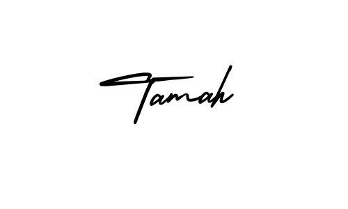 Create a beautiful signature design for name Tamah. With this signature (AmerikaSignatureDemo-Regular) fonts, you can make a handwritten signature for free. Tamah signature style 3 images and pictures png