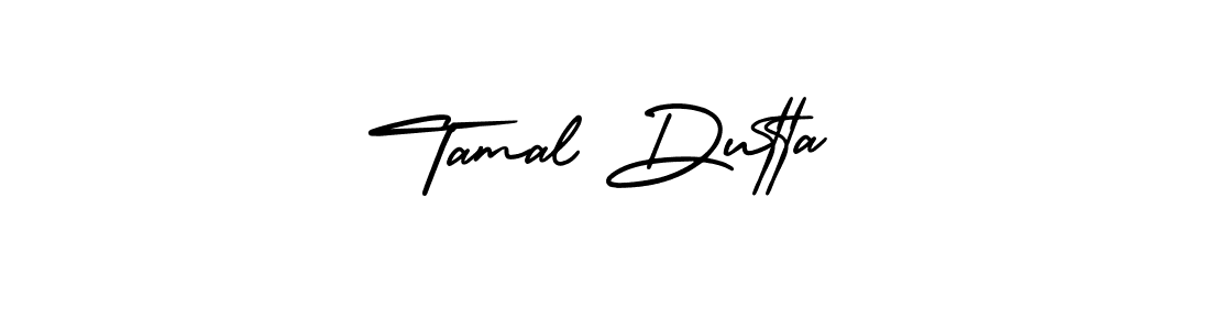 How to make Tamal Dutta signature? AmerikaSignatureDemo-Regular is a professional autograph style. Create handwritten signature for Tamal Dutta name. Tamal Dutta signature style 3 images and pictures png