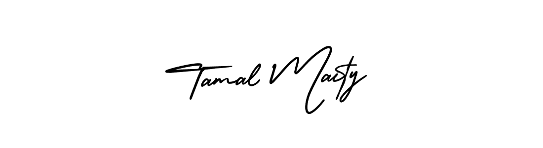 How to make Tamal Maity signature? AmerikaSignatureDemo-Regular is a professional autograph style. Create handwritten signature for Tamal Maity name. Tamal Maity signature style 3 images and pictures png