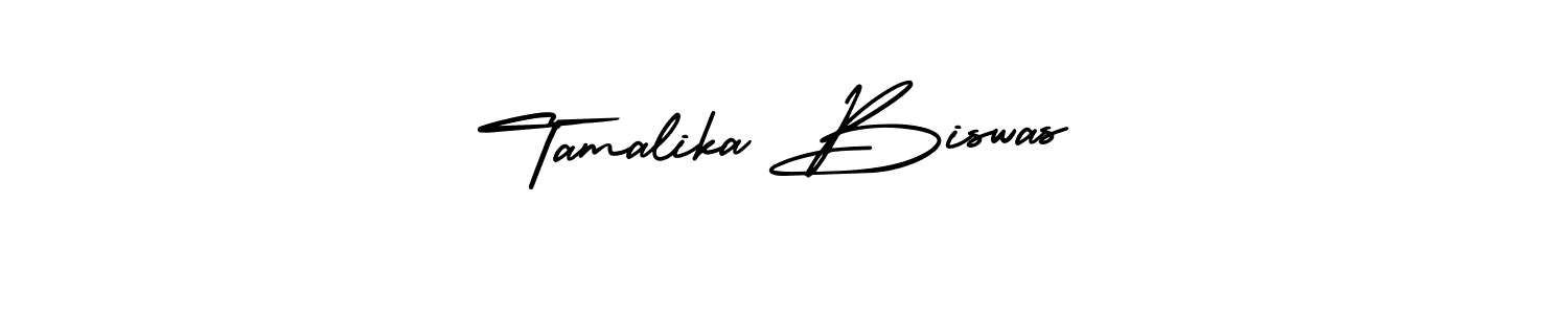 Similarly AmerikaSignatureDemo-Regular is the best handwritten signature design. Signature creator online .You can use it as an online autograph creator for name Tamalika Biswas. Tamalika Biswas signature style 3 images and pictures png
