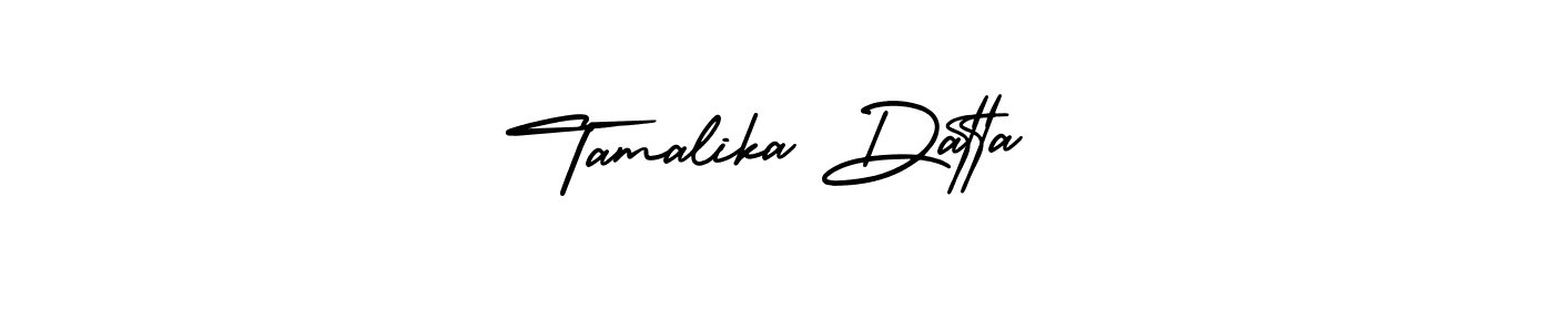 Similarly AmerikaSignatureDemo-Regular is the best handwritten signature design. Signature creator online .You can use it as an online autograph creator for name Tamalika Datta. Tamalika Datta signature style 3 images and pictures png