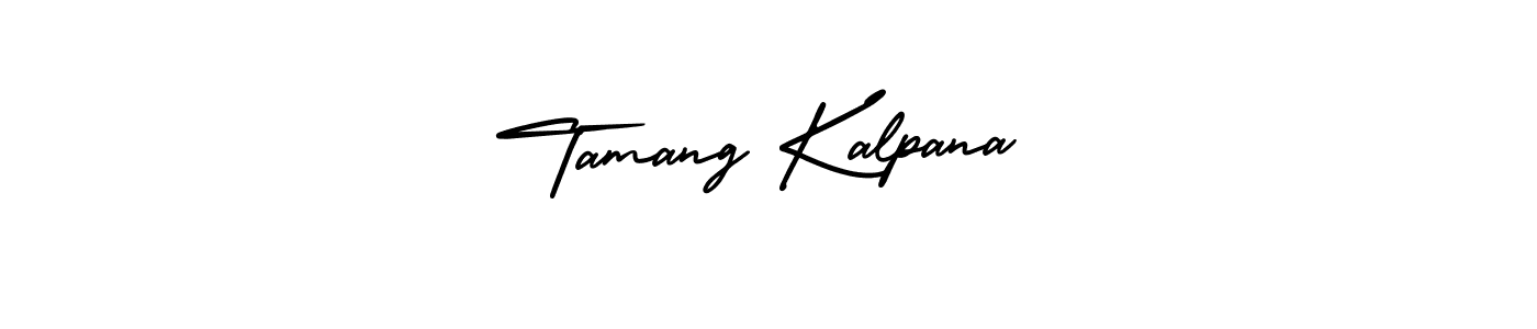 How to make Tamang Kalpana signature? AmerikaSignatureDemo-Regular is a professional autograph style. Create handwritten signature for Tamang Kalpana name. Tamang Kalpana signature style 3 images and pictures png