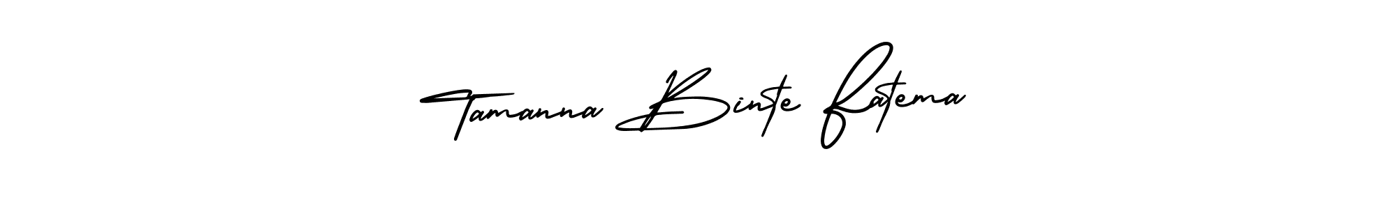 Use a signature maker to create a handwritten signature online. With this signature software, you can design (AmerikaSignatureDemo-Regular) your own signature for name Tamanna Binte Fatema. Tamanna Binte Fatema signature style 3 images and pictures png