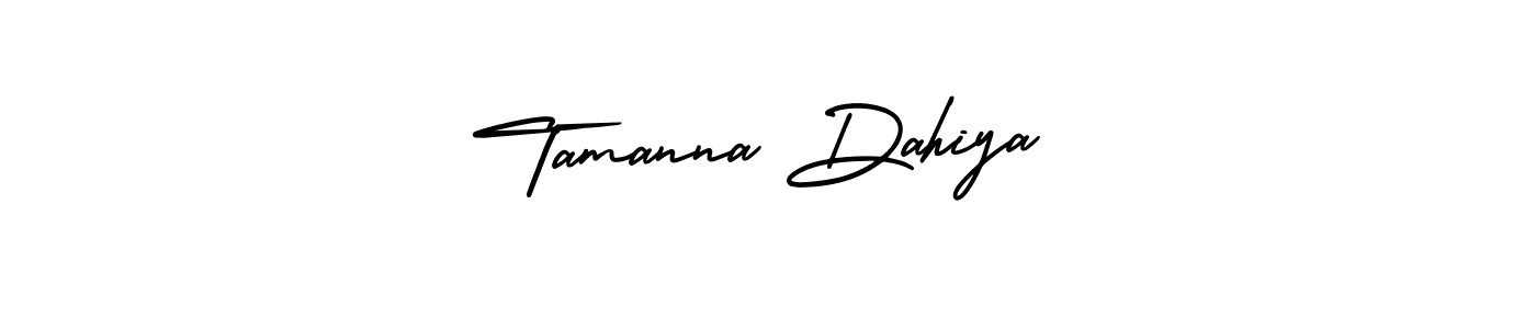 if you are searching for the best signature style for your name Tamanna Dahiya. so please give up your signature search. here we have designed multiple signature styles  using AmerikaSignatureDemo-Regular. Tamanna Dahiya signature style 3 images and pictures png