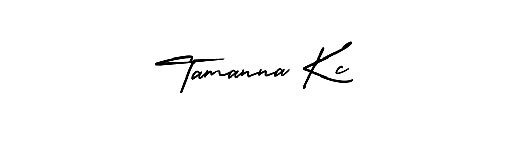 Make a beautiful signature design for name Tamanna Kc. With this signature (AmerikaSignatureDemo-Regular) style, you can create a handwritten signature for free. Tamanna Kc signature style 3 images and pictures png