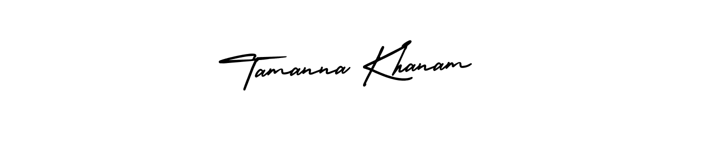 Create a beautiful signature design for name Tamanna Khanam. With this signature (AmerikaSignatureDemo-Regular) fonts, you can make a handwritten signature for free. Tamanna Khanam signature style 3 images and pictures png