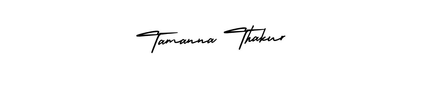 This is the best signature style for the Tamanna Thakur name. Also you like these signature font (AmerikaSignatureDemo-Regular). Mix name signature. Tamanna Thakur signature style 3 images and pictures png