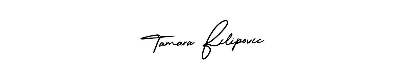 Make a beautiful signature design for name Tamara Filipovic. With this signature (AmerikaSignatureDemo-Regular) style, you can create a handwritten signature for free. Tamara Filipovic signature style 3 images and pictures png