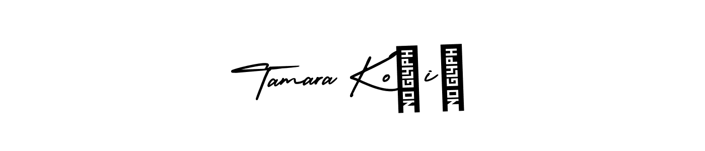 Use a signature maker to create a handwritten signature online. With this signature software, you can design (AmerikaSignatureDemo-Regular) your own signature for name Tamara Kočiš. Tamara Kočiš signature style 3 images and pictures png