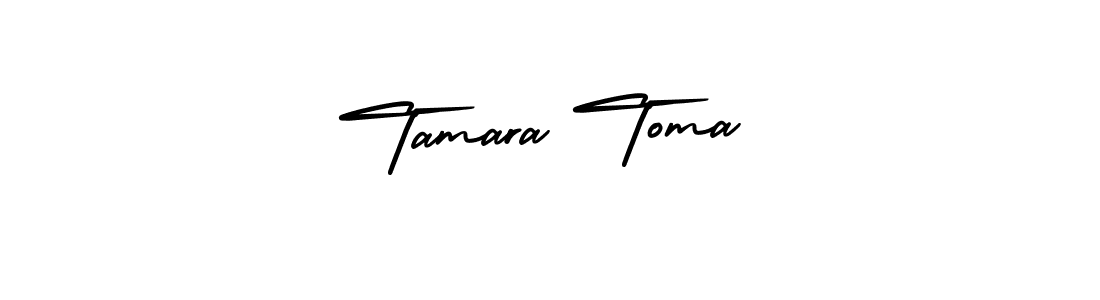 Make a short Tamara Toma signature style. Manage your documents anywhere anytime using AmerikaSignatureDemo-Regular. Create and add eSignatures, submit forms, share and send files easily. Tamara Toma signature style 3 images and pictures png