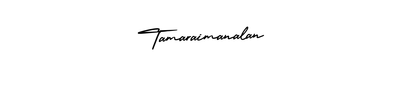 Tamaraimanalan stylish signature style. Best Handwritten Sign (AmerikaSignatureDemo-Regular) for my name. Handwritten Signature Collection Ideas for my name Tamaraimanalan. Tamaraimanalan signature style 3 images and pictures png