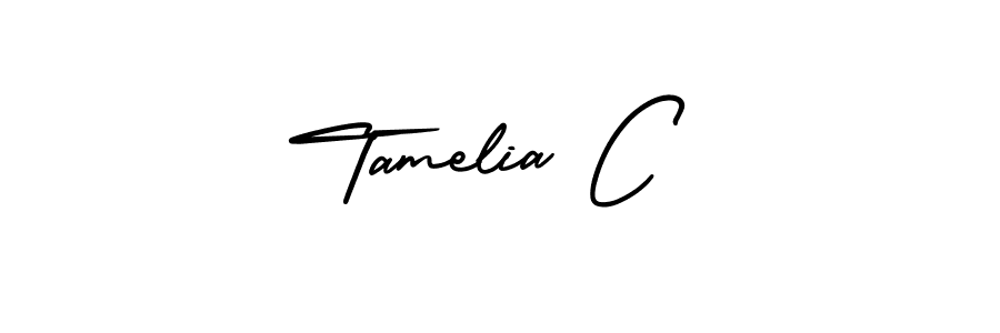 Check out images of Autograph of Tamelia C name. Actor Tamelia C Signature Style. AmerikaSignatureDemo-Regular is a professional sign style online. Tamelia C signature style 3 images and pictures png