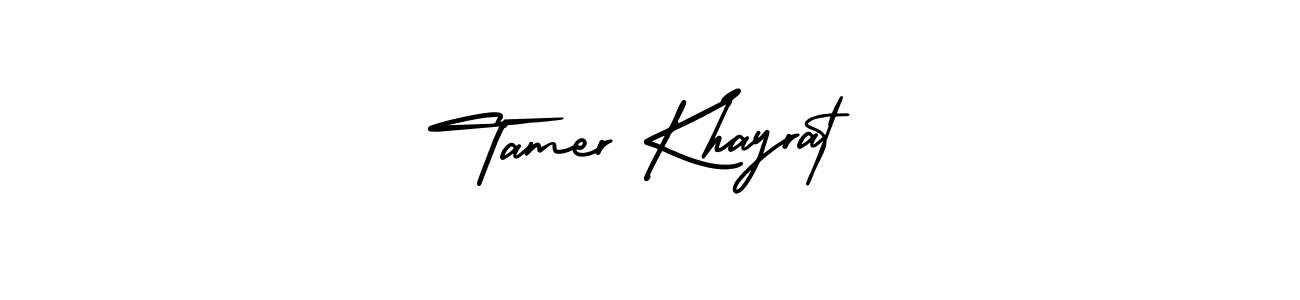 See photos of Tamer Khayrat official signature by Spectra . Check more albums & portfolios. Read reviews & check more about AmerikaSignatureDemo-Regular font. Tamer Khayrat signature style 3 images and pictures png