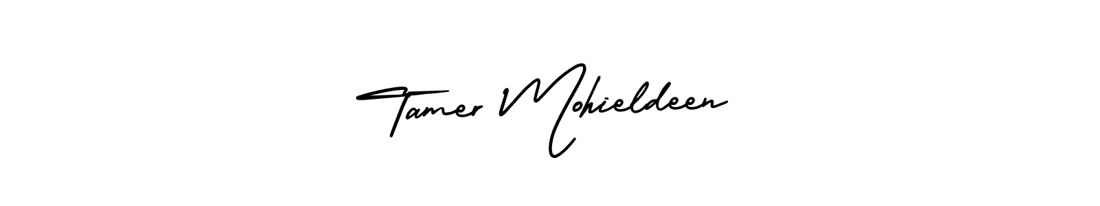 Also we have Tamer Mohieldeen name is the best signature style. Create professional handwritten signature collection using AmerikaSignatureDemo-Regular autograph style. Tamer Mohieldeen signature style 3 images and pictures png