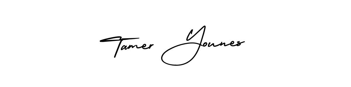 Check out images of Autograph of Tamer Younes name. Actor Tamer Younes Signature Style. AmerikaSignatureDemo-Regular is a professional sign style online. Tamer Younes signature style 3 images and pictures png