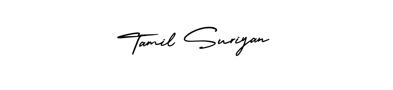 How to make Tamil Suriyan name signature. Use AmerikaSignatureDemo-Regular style for creating short signs online. This is the latest handwritten sign. Tamil Suriyan signature style 3 images and pictures png