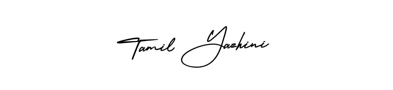 Use a signature maker to create a handwritten signature online. With this signature software, you can design (AmerikaSignatureDemo-Regular) your own signature for name Tamil Yazhini. Tamil Yazhini signature style 3 images and pictures png