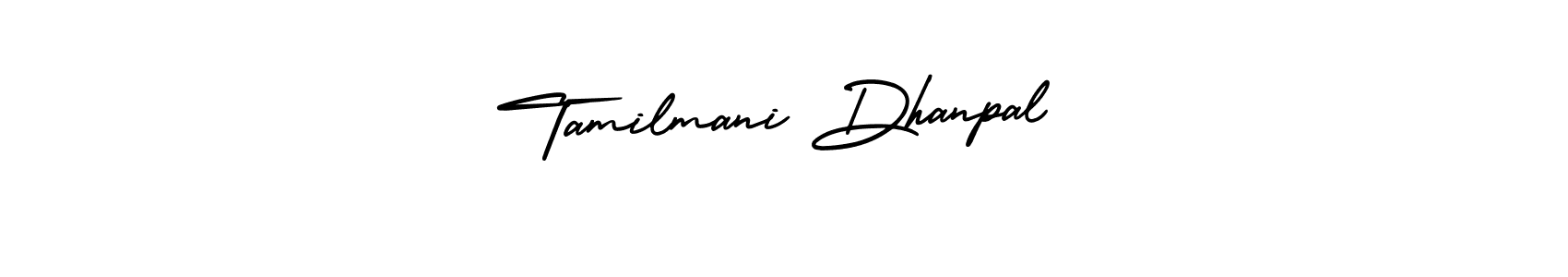 Make a beautiful signature design for name Tamilmani Dhanpal. With this signature (AmerikaSignatureDemo-Regular) style, you can create a handwritten signature for free. Tamilmani Dhanpal signature style 3 images and pictures png