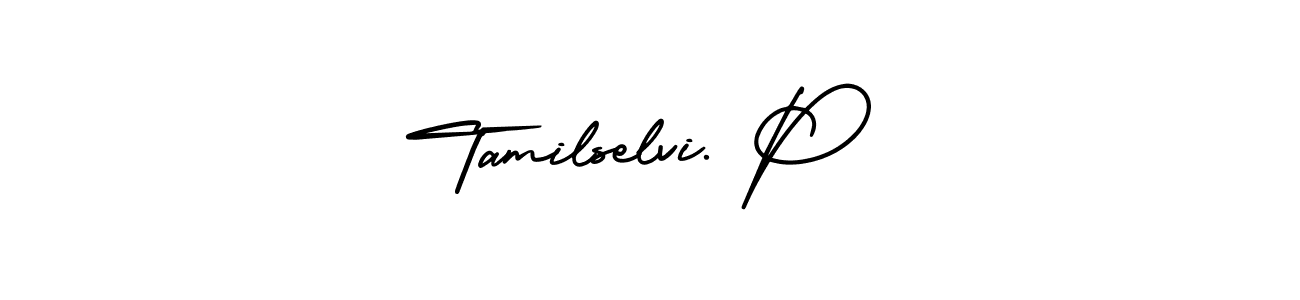 This is the best signature style for the Tamilselvi. P name. Also you like these signature font (AmerikaSignatureDemo-Regular). Mix name signature. Tamilselvi. P signature style 3 images and pictures png