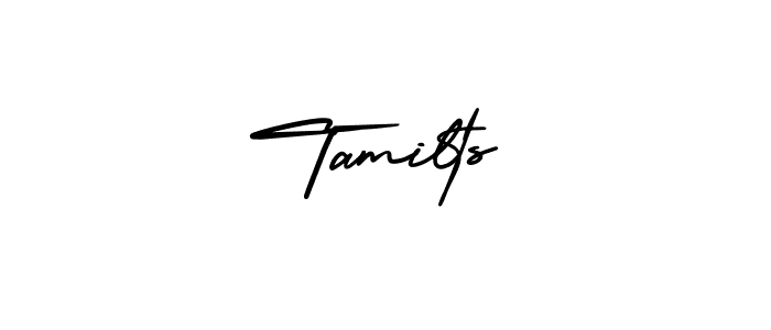 Tamilts stylish signature style. Best Handwritten Sign (AmerikaSignatureDemo-Regular) for my name. Handwritten Signature Collection Ideas for my name Tamilts. Tamilts signature style 3 images and pictures png