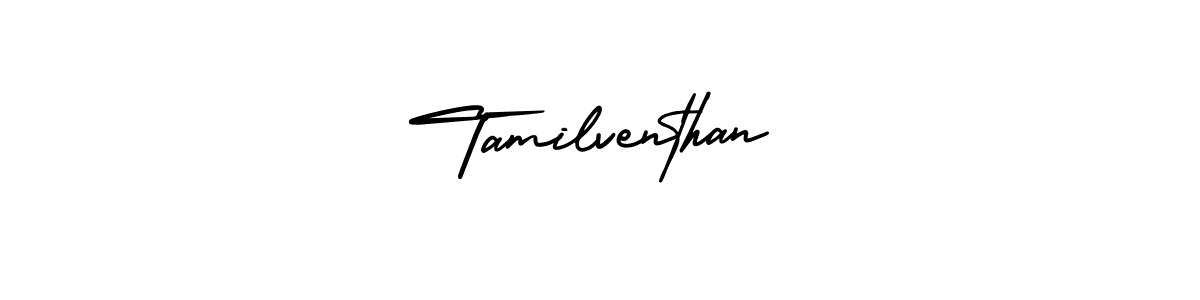 How to Draw Tamilventhan signature style? AmerikaSignatureDemo-Regular is a latest design signature styles for name Tamilventhan. Tamilventhan signature style 3 images and pictures png