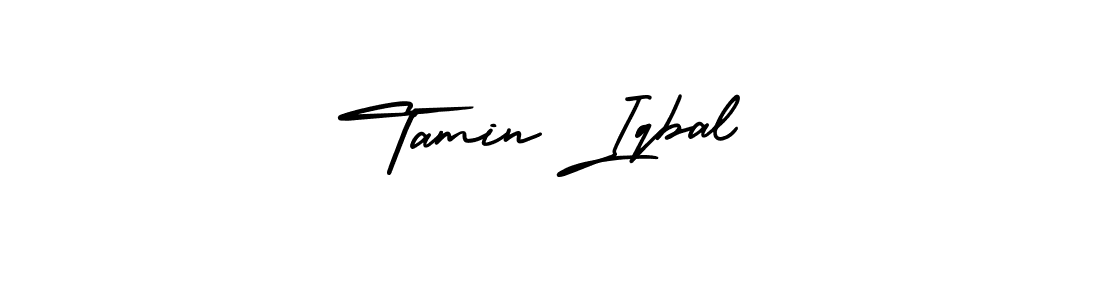 Tamin Iqbal stylish signature style. Best Handwritten Sign (AmerikaSignatureDemo-Regular) for my name. Handwritten Signature Collection Ideas for my name Tamin Iqbal. Tamin Iqbal signature style 3 images and pictures png