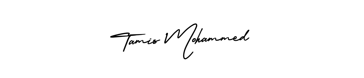 Make a beautiful signature design for name Tamis Mohammed. With this signature (AmerikaSignatureDemo-Regular) style, you can create a handwritten signature for free. Tamis Mohammed signature style 3 images and pictures png