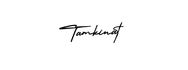 Make a beautiful signature design for name Tamkinat. With this signature (AmerikaSignatureDemo-Regular) style, you can create a handwritten signature for free. Tamkinat signature style 3 images and pictures png