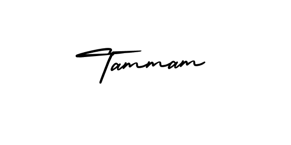 How to make Tammam name signature. Use AmerikaSignatureDemo-Regular style for creating short signs online. This is the latest handwritten sign. Tammam signature style 3 images and pictures png