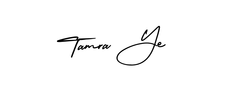 How to make Tamra Ye signature? AmerikaSignatureDemo-Regular is a professional autograph style. Create handwritten signature for Tamra Ye name. Tamra Ye signature style 3 images and pictures png