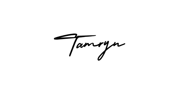 Make a beautiful signature design for name Tamryn. With this signature (AmerikaSignatureDemo-Regular) style, you can create a handwritten signature for free. Tamryn signature style 3 images and pictures png