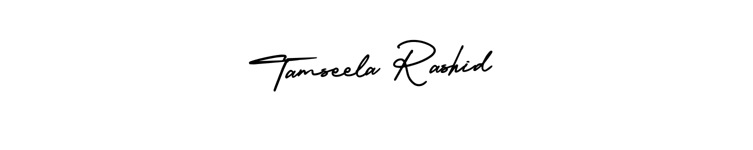 It looks lik you need a new signature style for name Tamseela Rashid. Design unique handwritten (AmerikaSignatureDemo-Regular) signature with our free signature maker in just a few clicks. Tamseela Rashid signature style 3 images and pictures png