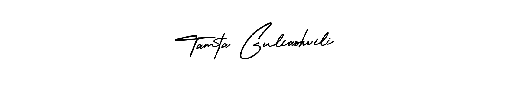 How to make Tamta Guliashvili name signature. Use AmerikaSignatureDemo-Regular style for creating short signs online. This is the latest handwritten sign. Tamta Guliashvili signature style 3 images and pictures png