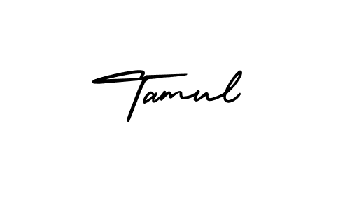 Tamul stylish signature style. Best Handwritten Sign (AmerikaSignatureDemo-Regular) for my name. Handwritten Signature Collection Ideas for my name Tamul. Tamul signature style 3 images and pictures png