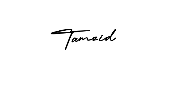 Use a signature maker to create a handwritten signature online. With this signature software, you can design (AmerikaSignatureDemo-Regular) your own signature for name Tamzid. Tamzid signature style 3 images and pictures png