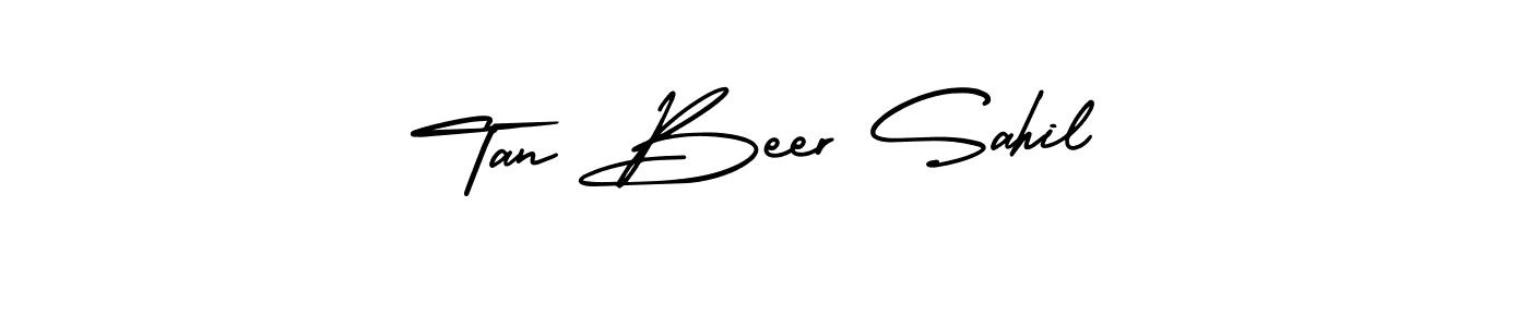 Make a beautiful signature design for name Tan Beer Sahil. With this signature (AmerikaSignatureDemo-Regular) style, you can create a handwritten signature for free. Tan Beer Sahil signature style 3 images and pictures png