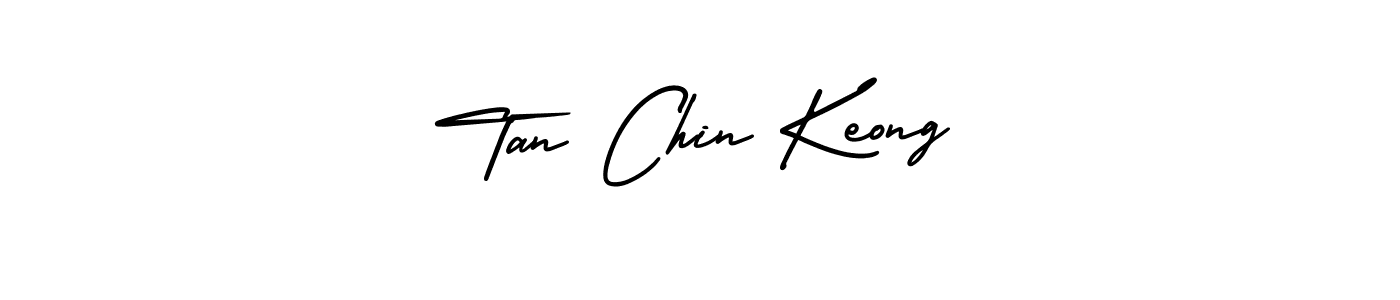 The best way (AmerikaSignatureDemo-Regular) to make a short signature is to pick only two or three words in your name. The name Tan Chin Keong include a total of six letters. For converting this name. Tan Chin Keong signature style 3 images and pictures png