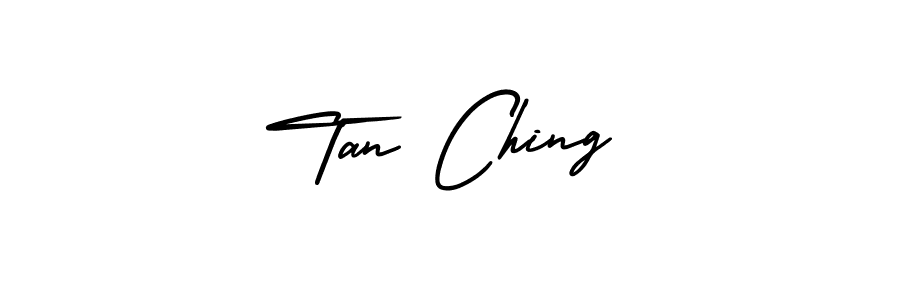 Design your own signature with our free online signature maker. With this signature software, you can create a handwritten (AmerikaSignatureDemo-Regular) signature for name Tan Ching. Tan Ching signature style 3 images and pictures png