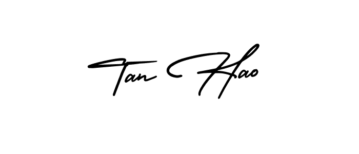 Design your own signature with our free online signature maker. With this signature software, you can create a handwritten (AmerikaSignatureDemo-Regular) signature for name Tan Hao. Tan Hao signature style 3 images and pictures png