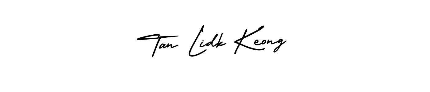 Use a signature maker to create a handwritten signature online. With this signature software, you can design (AmerikaSignatureDemo-Regular) your own signature for name Tan Lidk Keong. Tan Lidk Keong signature style 3 images and pictures png