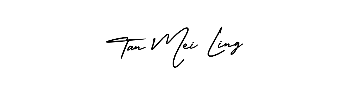 Design your own signature with our free online signature maker. With this signature software, you can create a handwritten (AmerikaSignatureDemo-Regular) signature for name Tan Mei Ling. Tan Mei Ling signature style 3 images and pictures png
