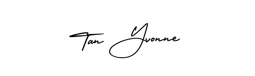 Tan Yvonne stylish signature style. Best Handwritten Sign (AmerikaSignatureDemo-Regular) for my name. Handwritten Signature Collection Ideas for my name Tan Yvonne. Tan Yvonne signature style 3 images and pictures png